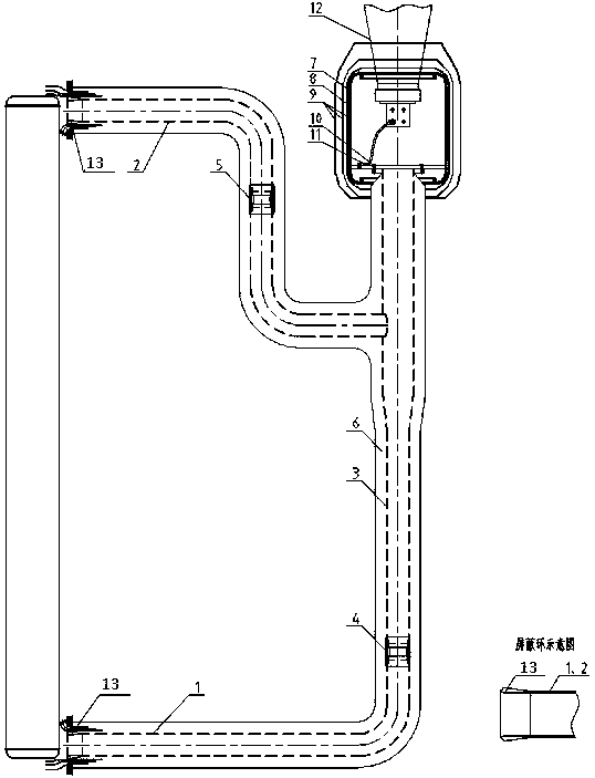 500kV wire outlet device for extra-high voltage transformer