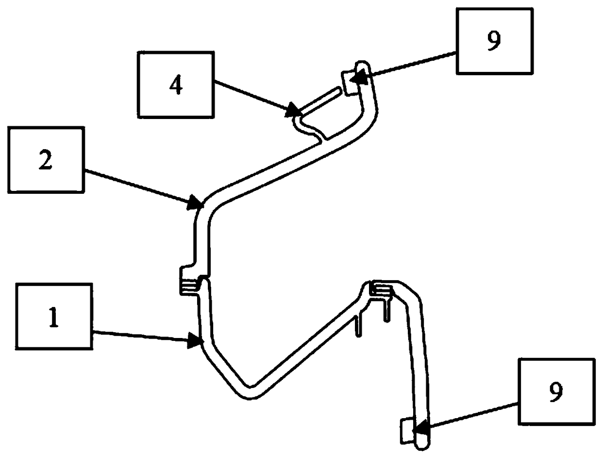 Structural device for outward opening handle of automobile tailgate