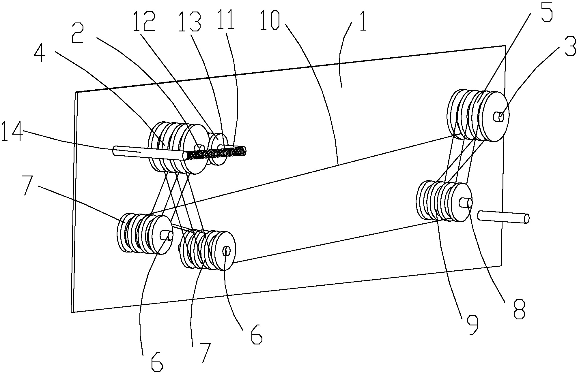 Rope transmission device