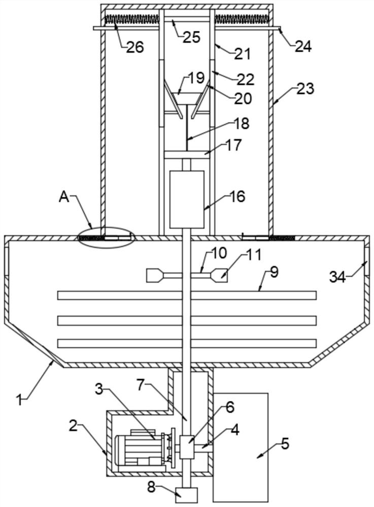 Feed feeding device for aquaculture