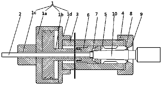 Taper shank automatic clamping device