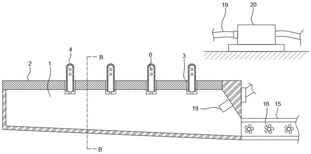 Building construction rainfall drainage structure