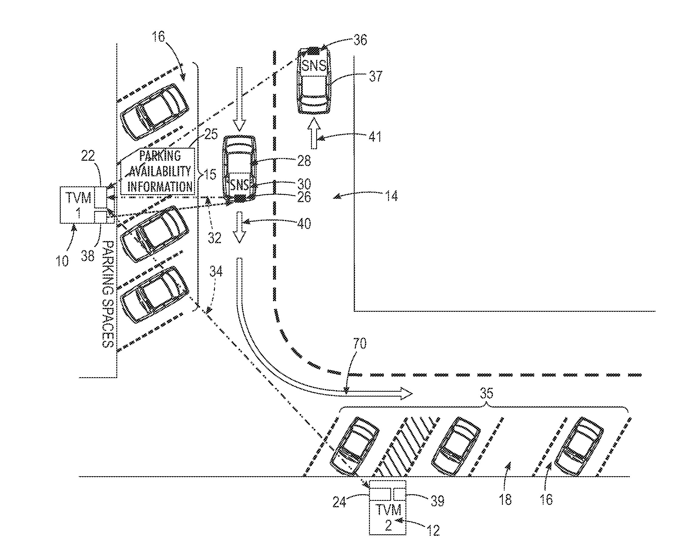 Route computation for navigation system using data exchanged with ticket vending machines