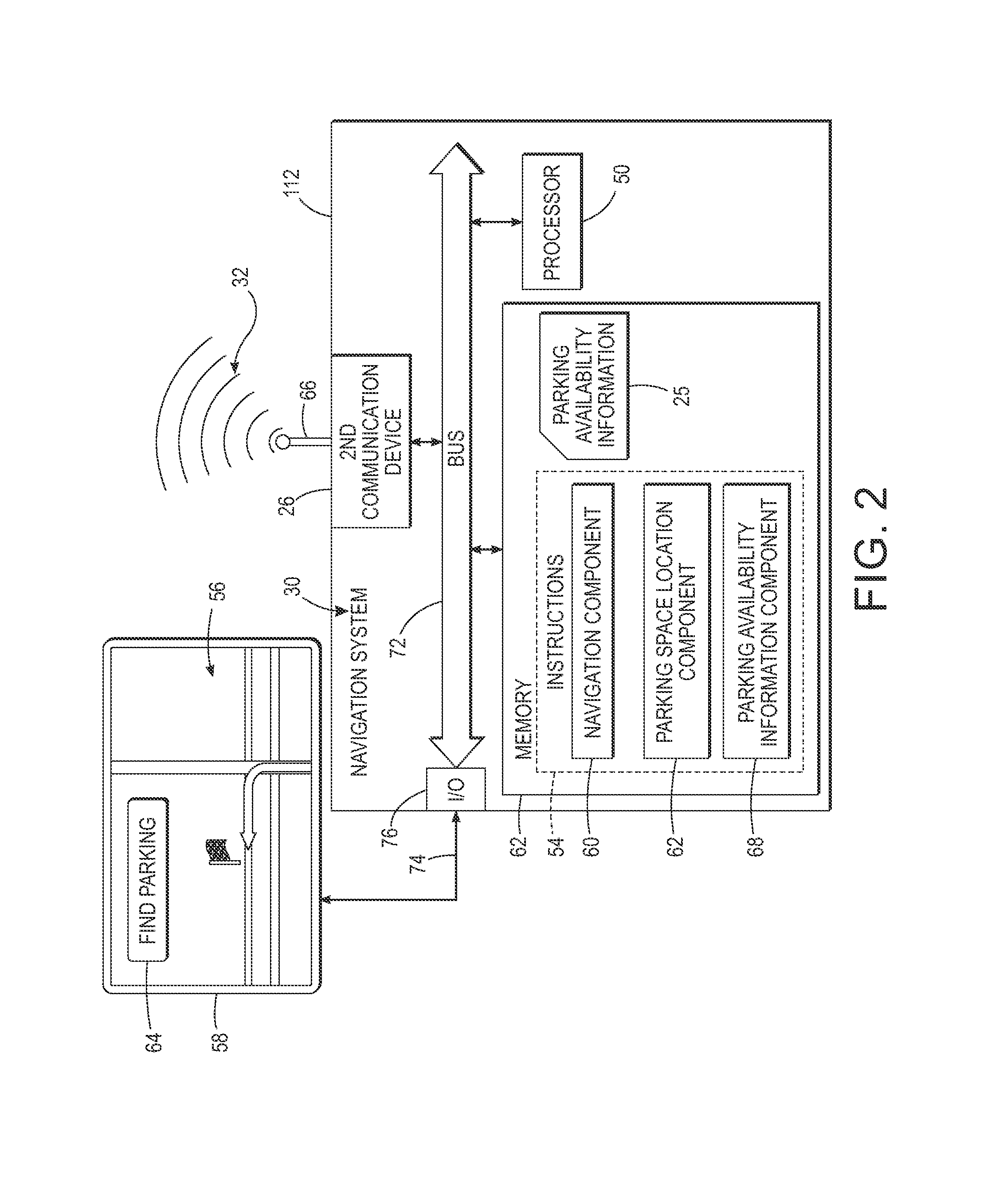 Route computation for navigation system using data exchanged with ticket vending machines