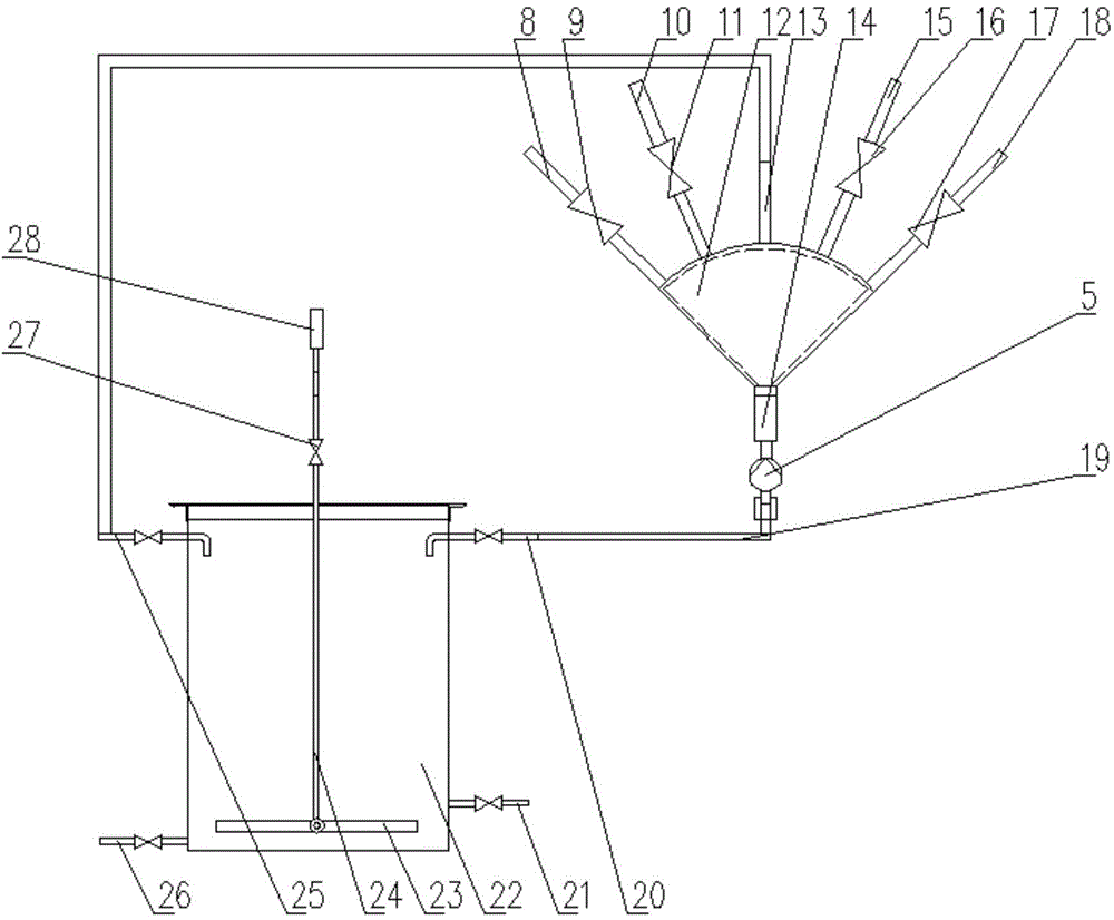 Grouting construction method of coke oven hot roof mud