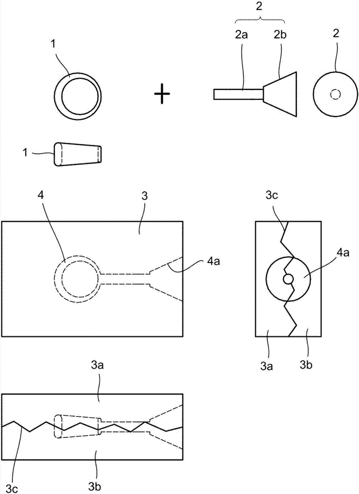 Wax injection molding device and casting method for article using wax injection molding device