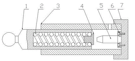 Structure of buffering type swing valve oil cylinder of concrete pump