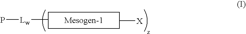 Mesogen containing compounds