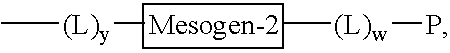 Mesogen containing compounds