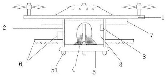 A drone for plant protection and spraying medicine and a dosing platform for the spraying drone