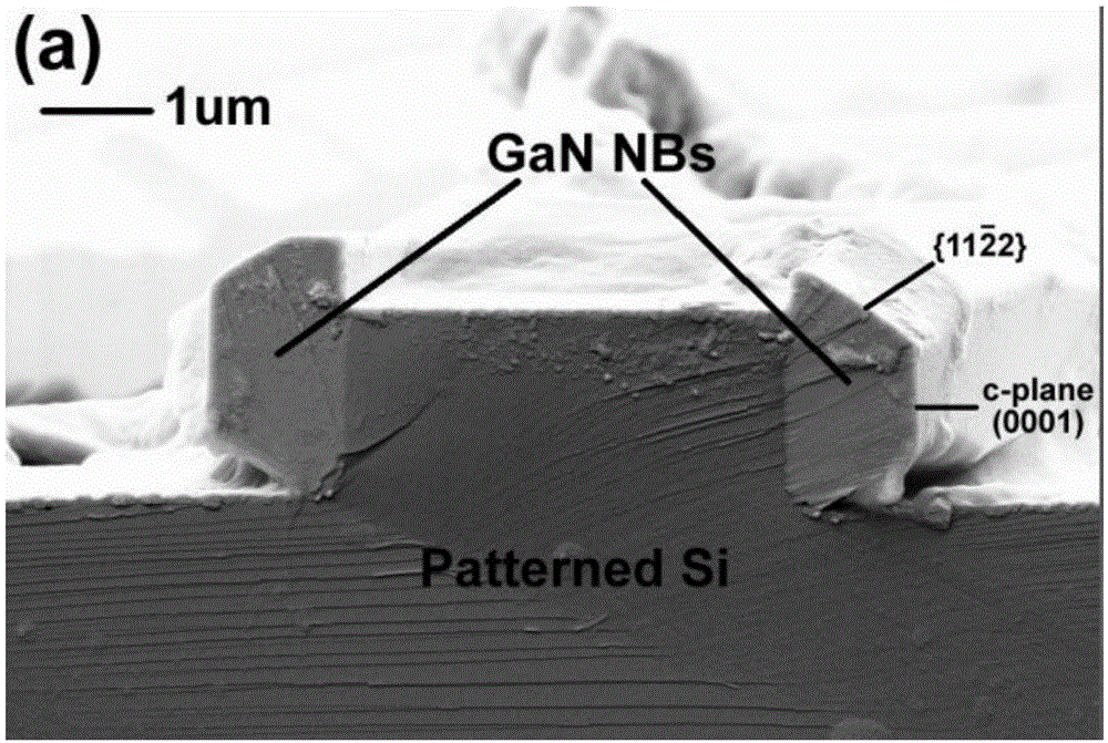 Silicon-doped gallium nitride nanoribbon ultraviolet detector and preparation method thereof