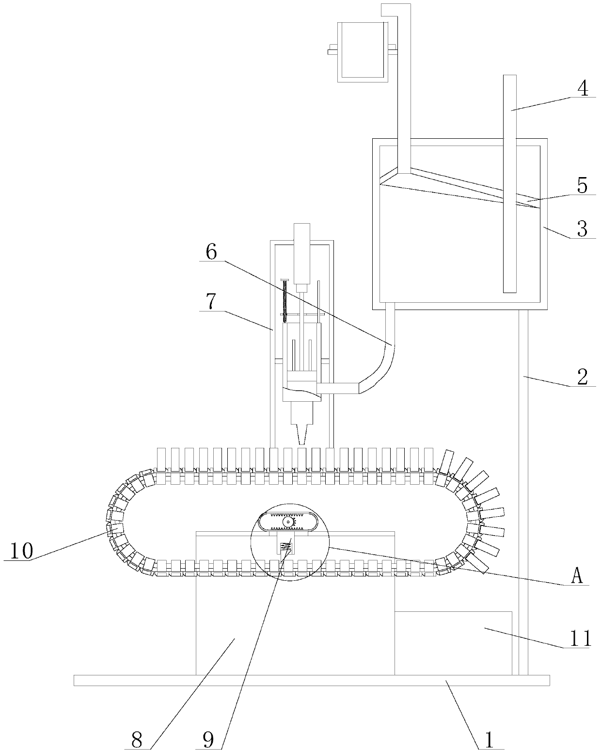 Preparation device for antiserum of chicken pox