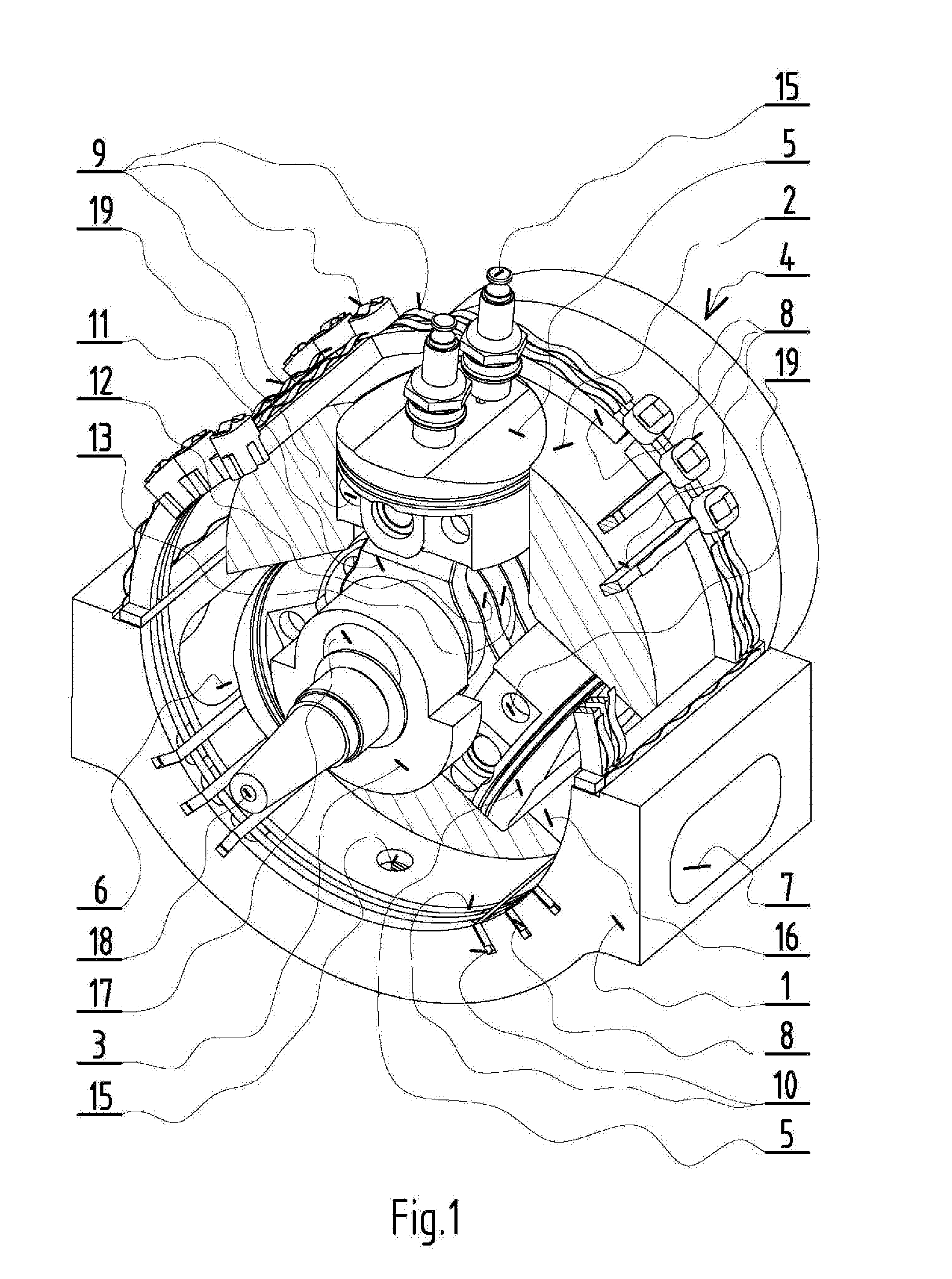 Rotary piston internal combustion engine