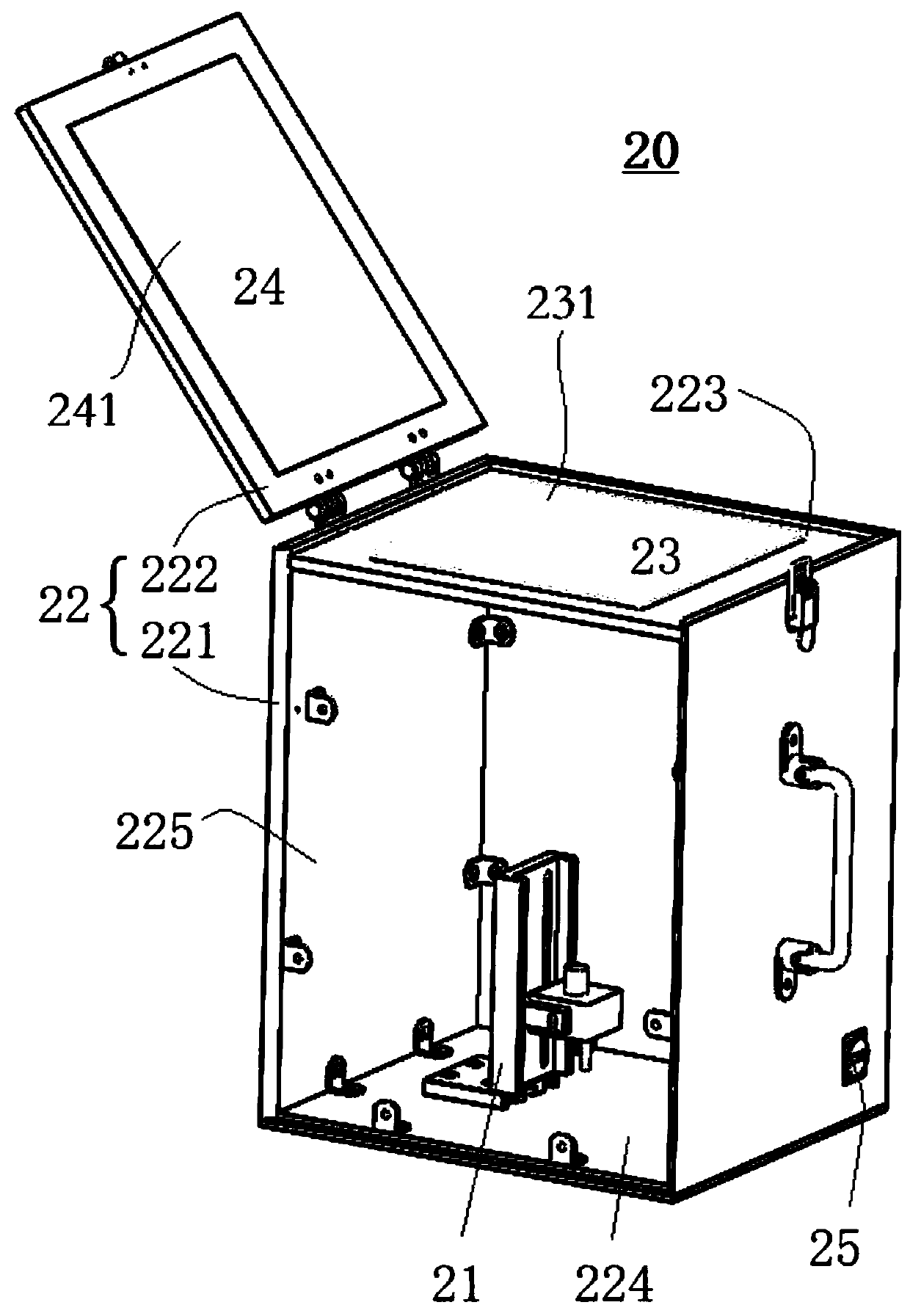 Light radiation field visual detection method and light radiation field visual detection equipment