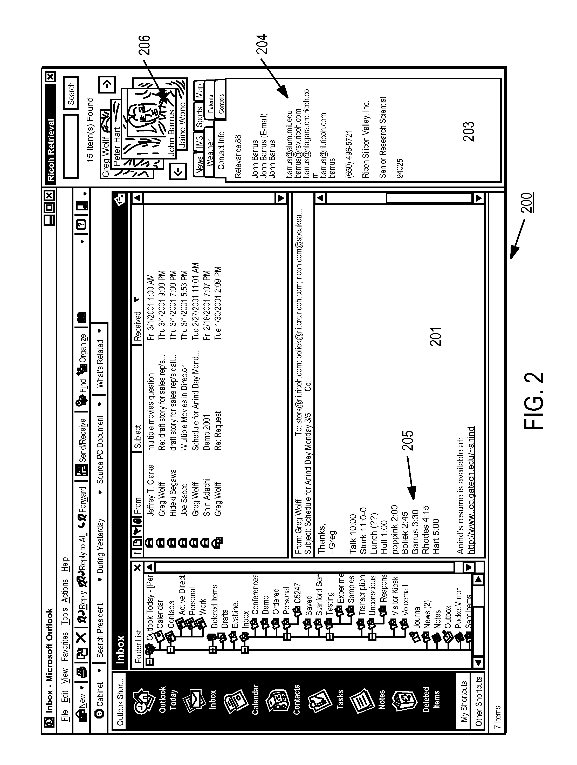 Asynchronous unconscious retrieval in a network of information appliances