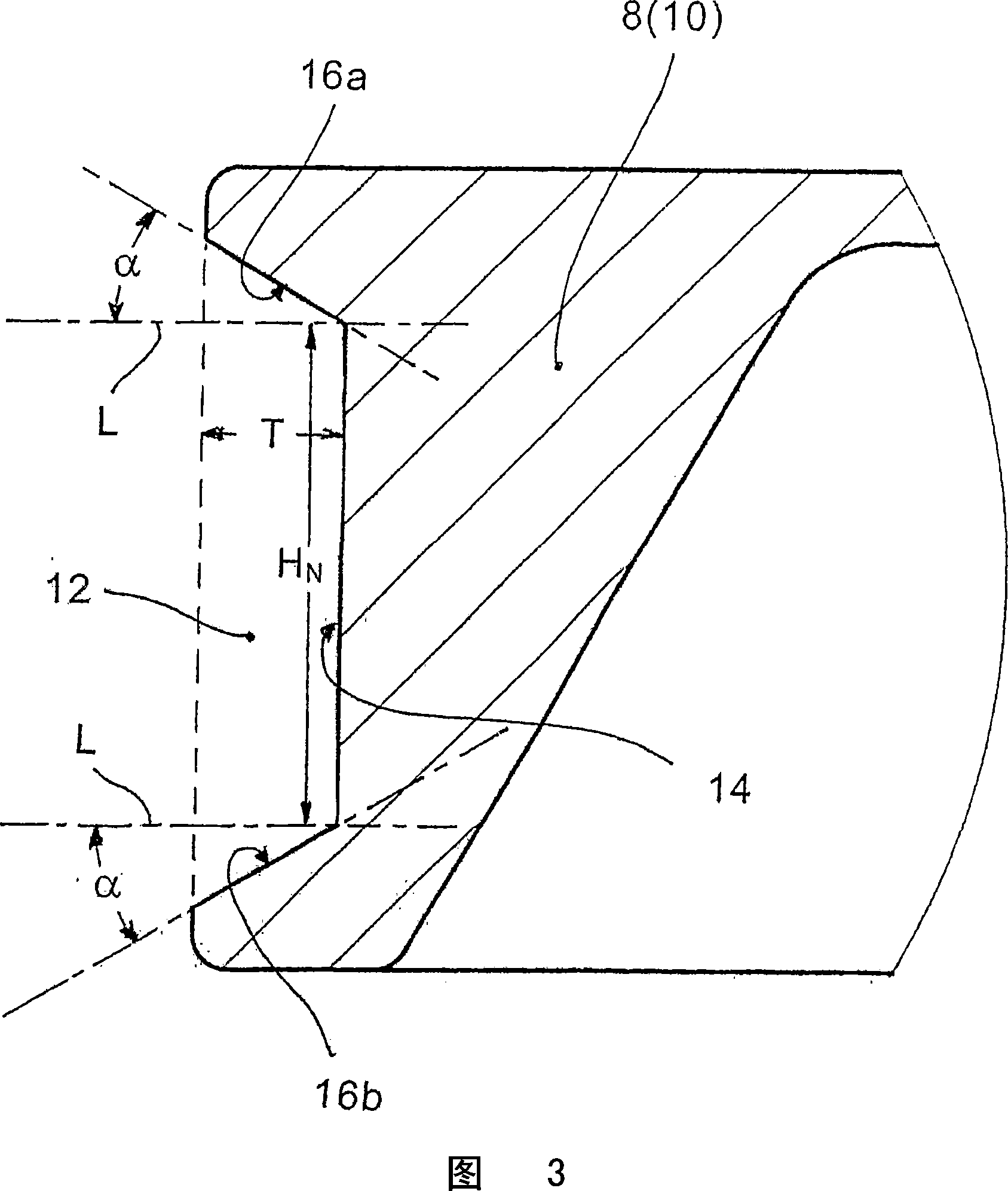 Drop base ring clamping contour for air tubular bellow pneumatic springs