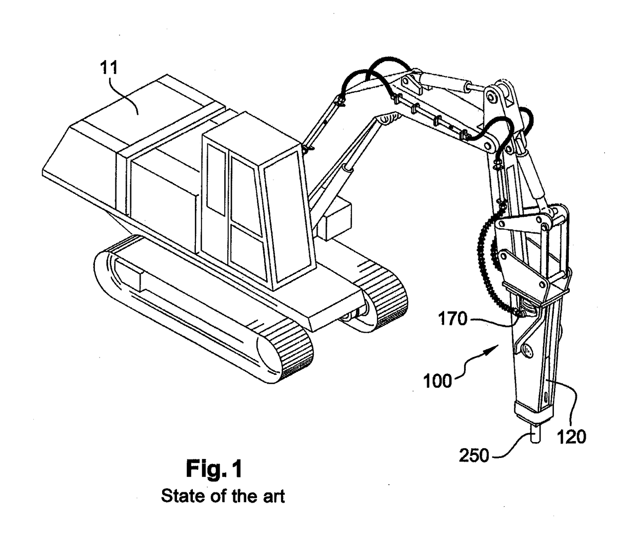 Rock breaking device