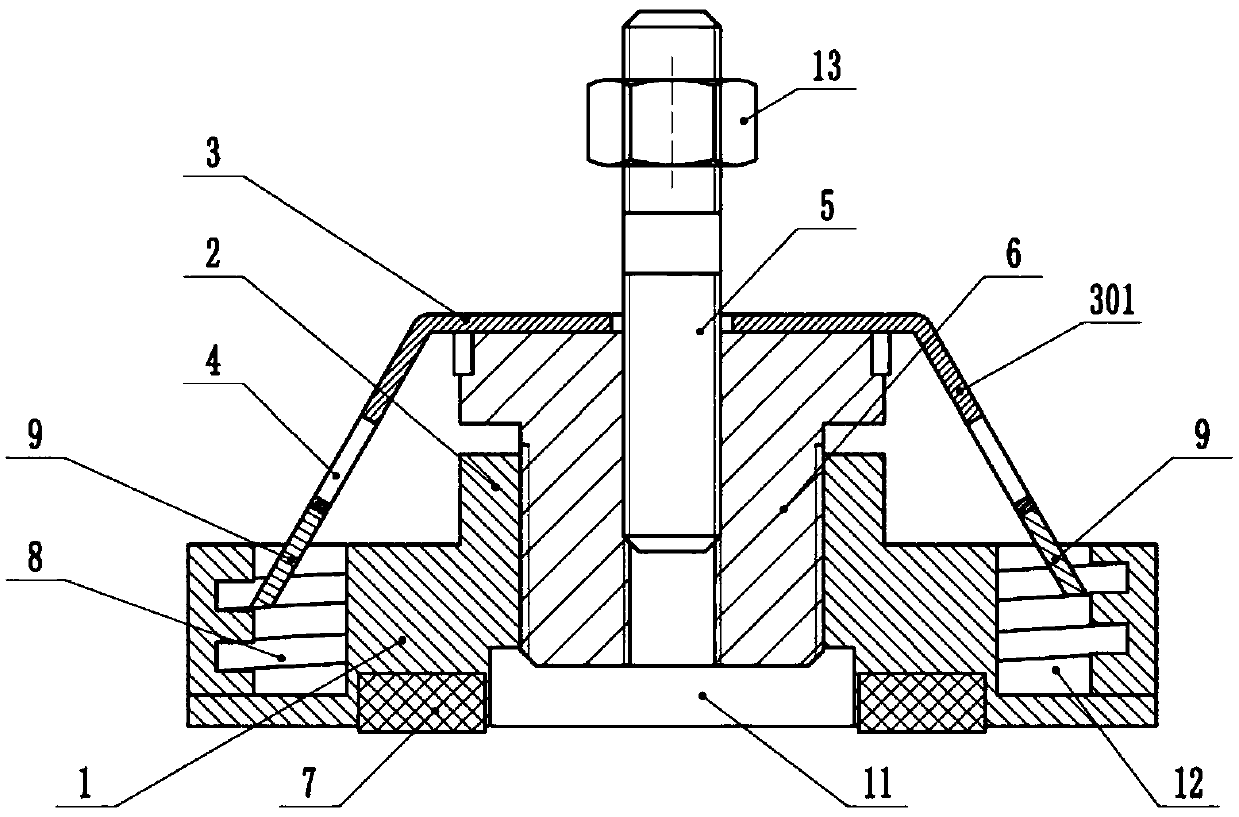 Machine tool adjusting device