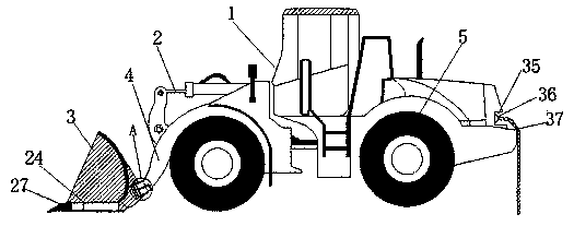 Scraper knife device for engineering machine