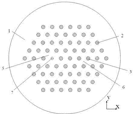 Two-core photonic crystal optical fibre refractive index sensor and sensing system