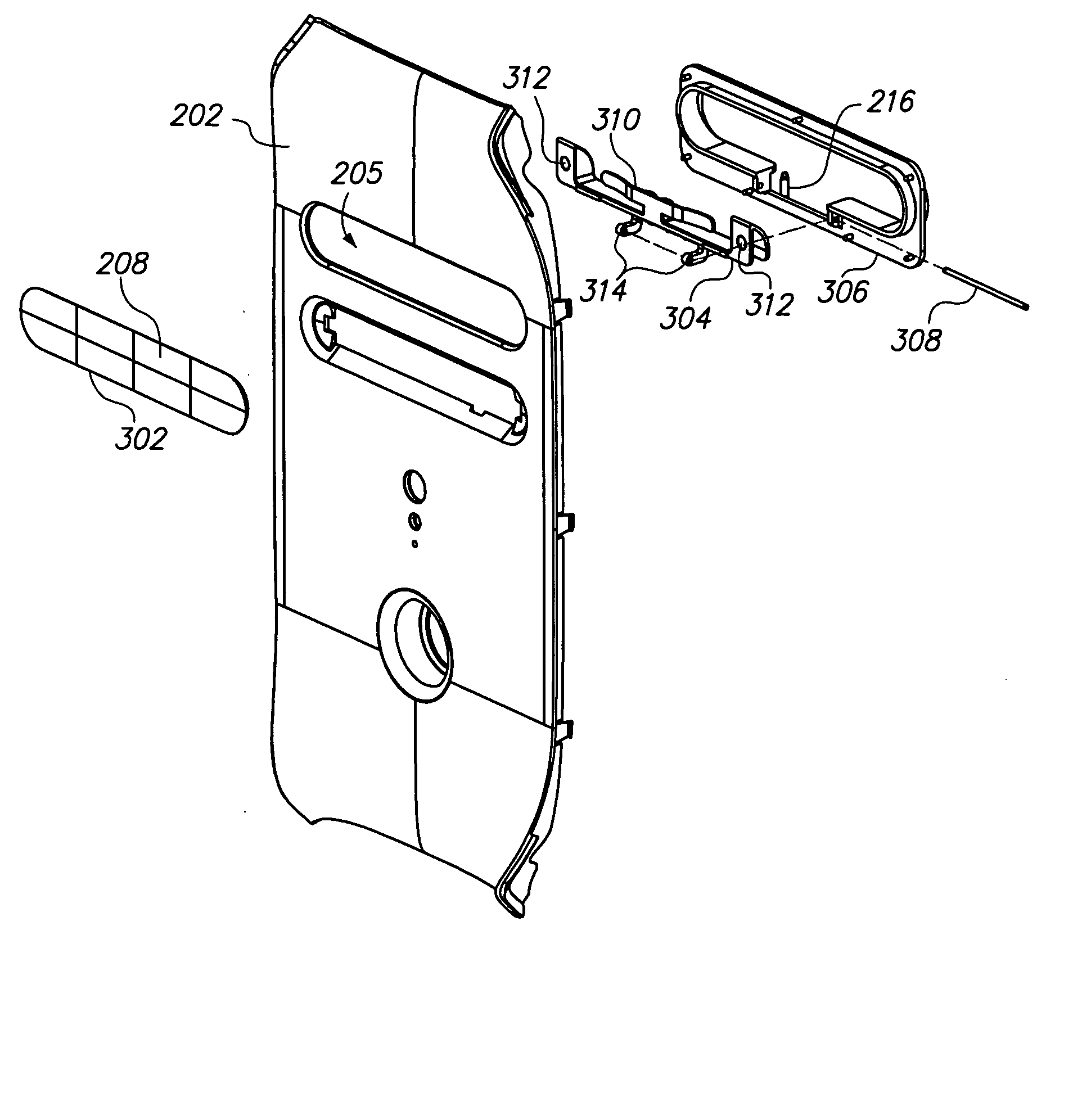 Drive bay cover and eject bracket