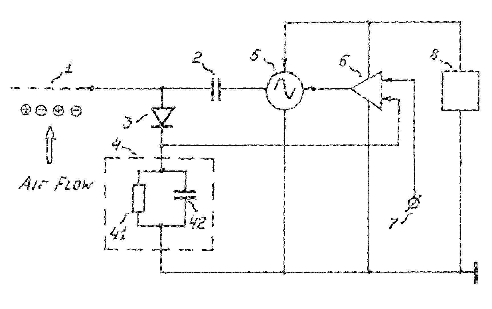 Method and device for automatic positive and negative ion balance control in a bipolar ion generator