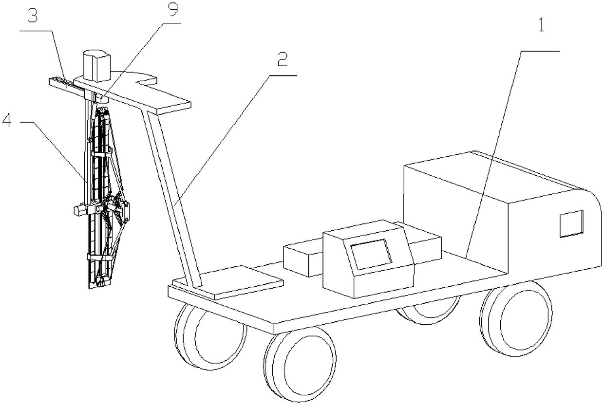 Trimming device for road greening