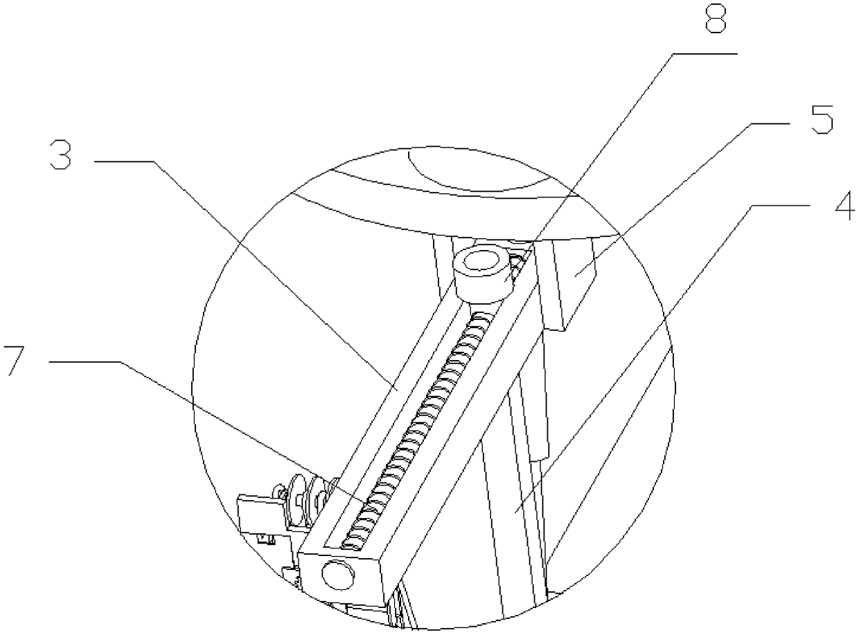 Trimming device for road greening