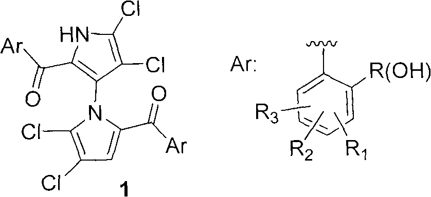 (+/-)-marinopyrrole A for resisting methicillin-resistant staphylococcus aureus (MRSA) and synthesized derivative thereof