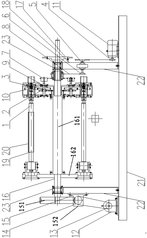 A winding device capable of realizing fixed-point cutting on the winding core