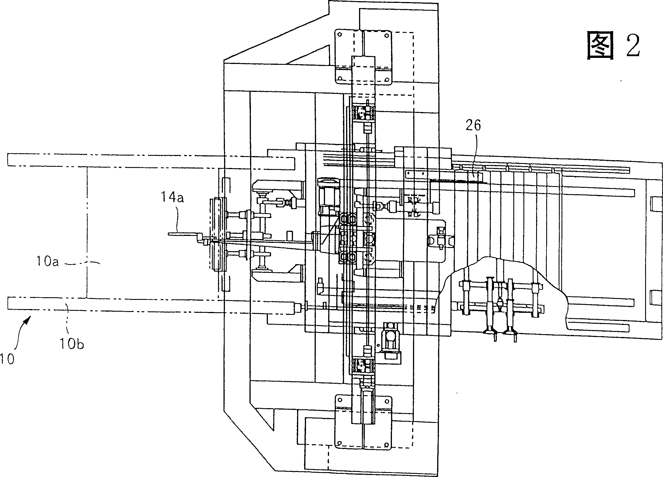 Plug-in device for sandwishing material between layers