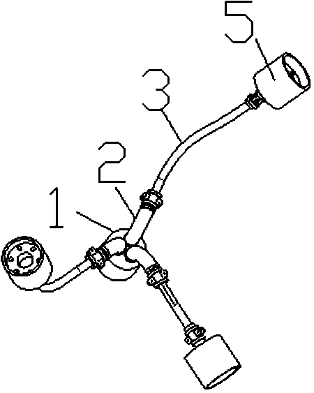 A method for emptying a three-head line distributor and an oil-water separation barrel