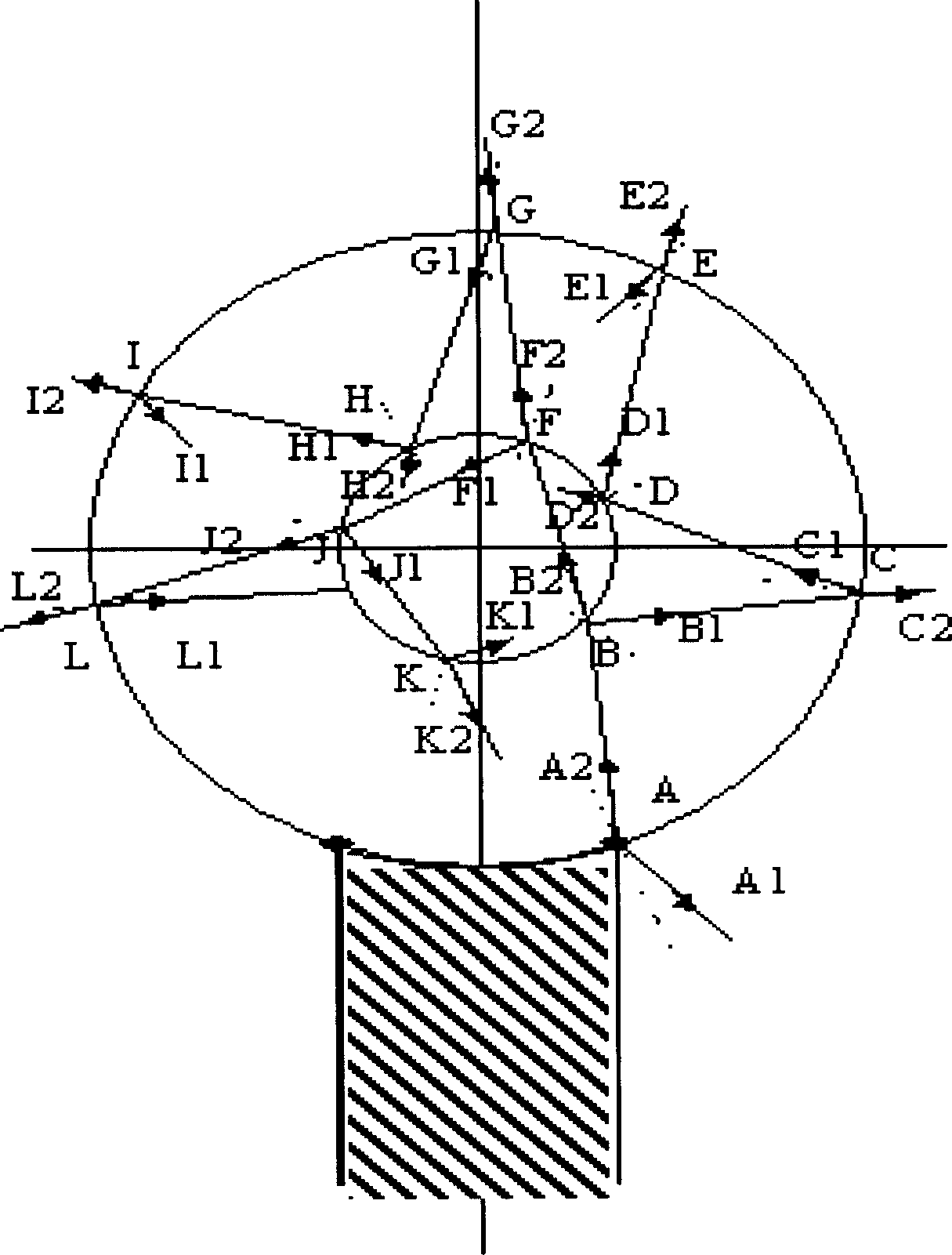 Device for generating plane beam/conical shape beam and security device using generated plane beam/cone beam