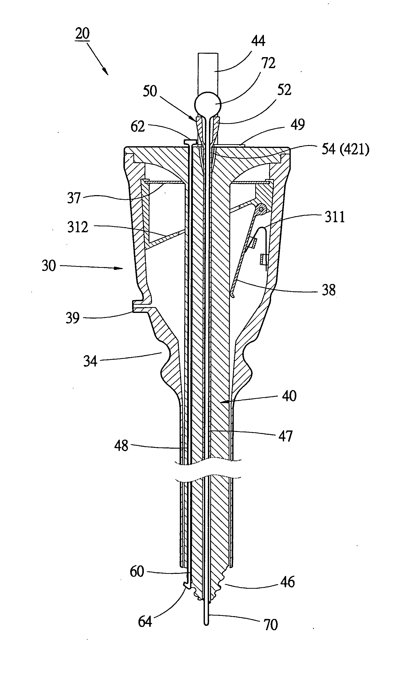 Safety trocar device