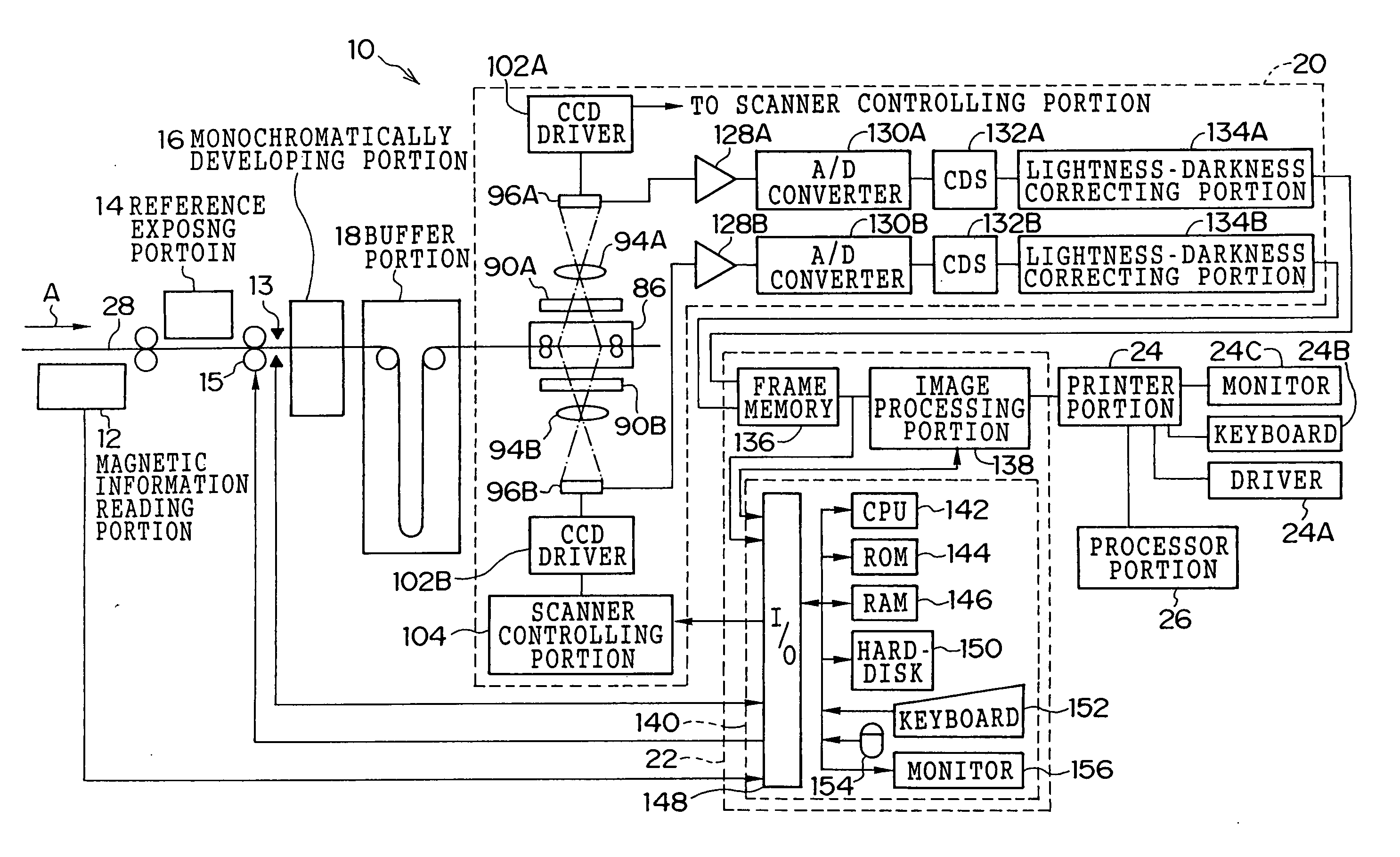 Image reading apparatus, image recording medium and image forming apparatus