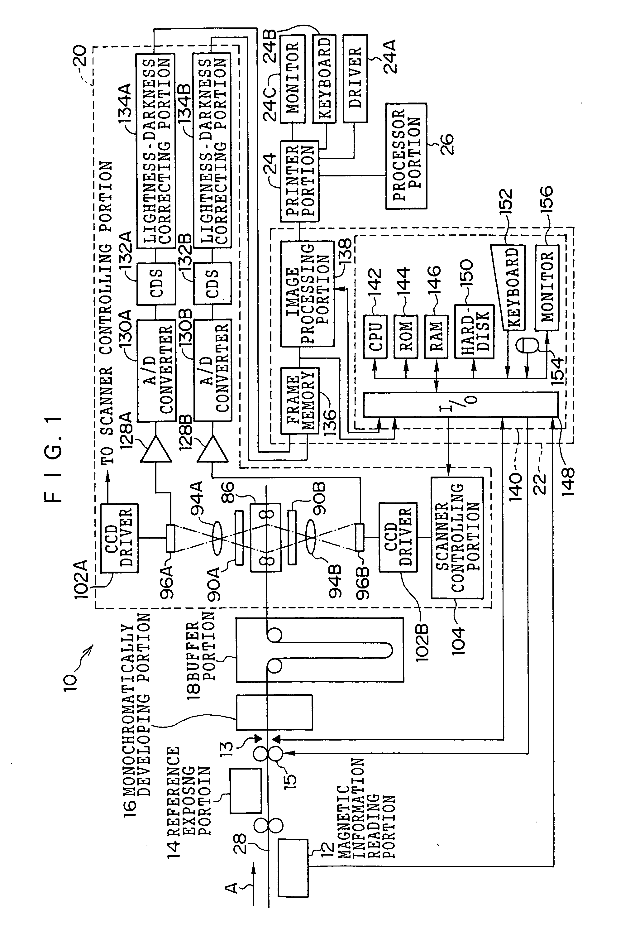 Image reading apparatus, image recording medium and image forming apparatus