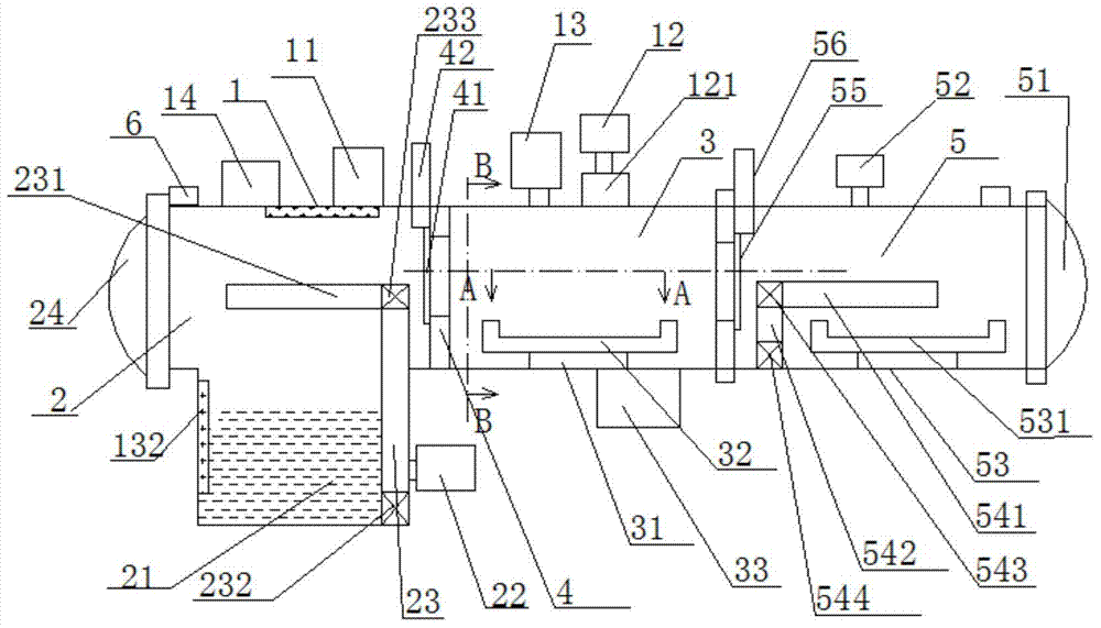 A self-opening and closing anti-corrosion liquid purification observation monitoring three-chamber vacuum furnace