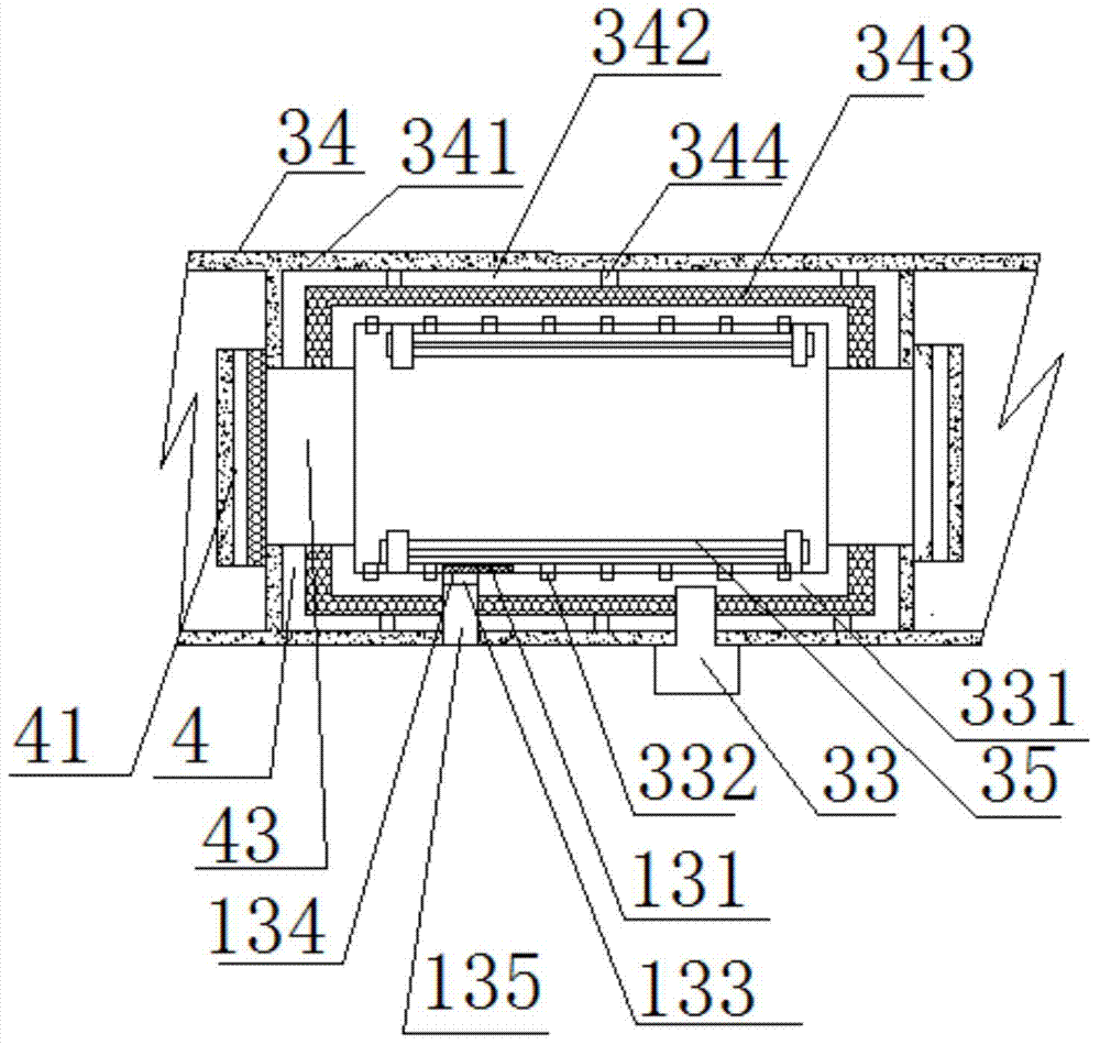 A self-opening and closing anti-corrosion liquid purification observation monitoring three-chamber vacuum furnace