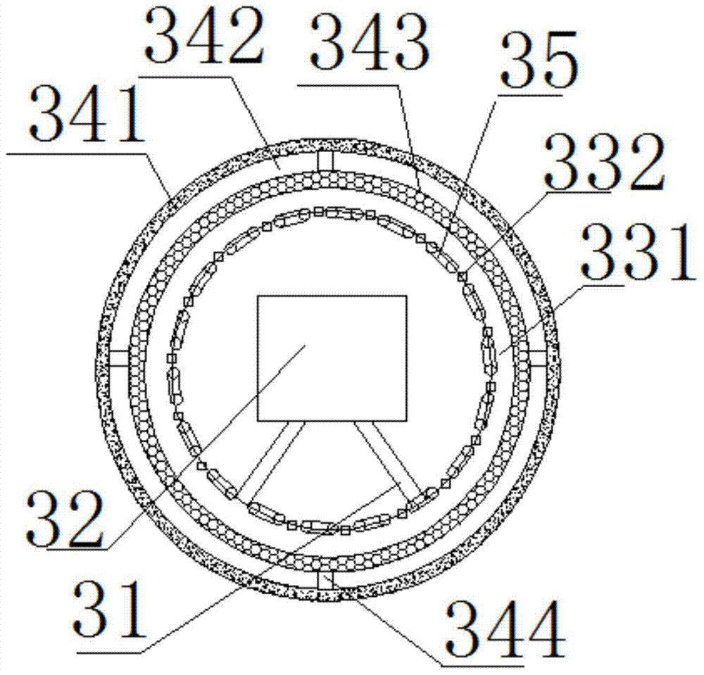 A self-opening and closing anti-corrosion liquid purification observation monitoring three-chamber vacuum furnace