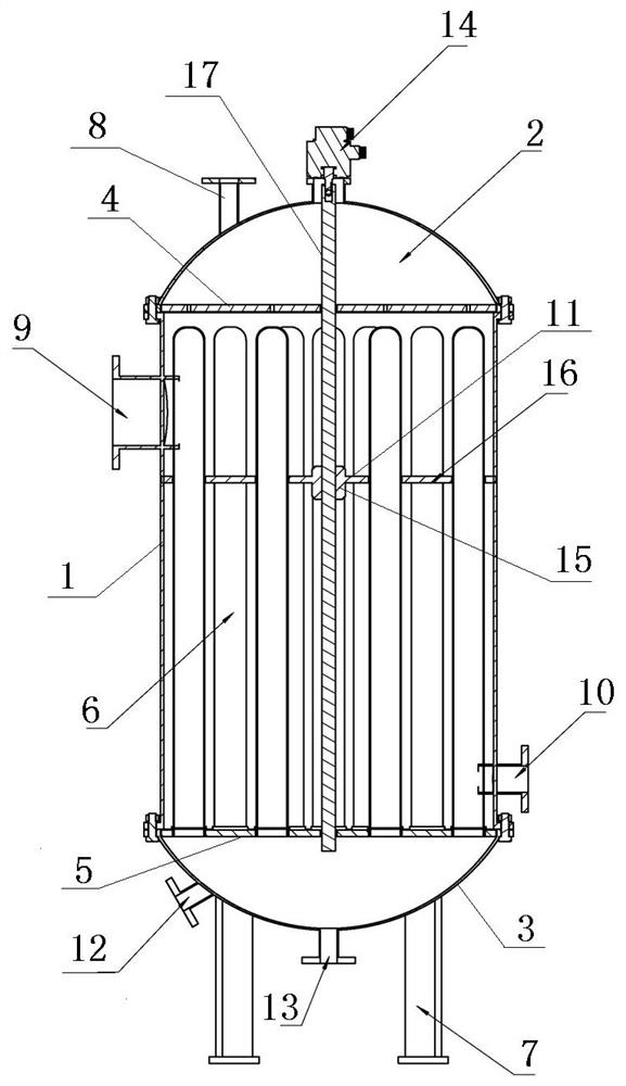 Single-end-face heat pipe anti-scaling evaporator