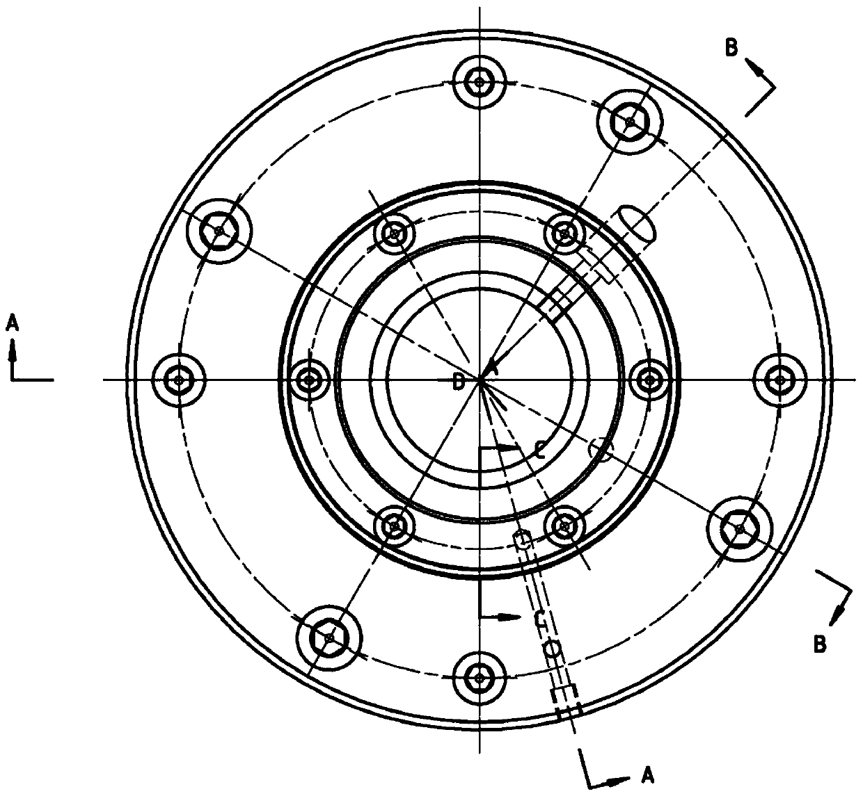 A gear grinding jig for high-precision quick-change shafts