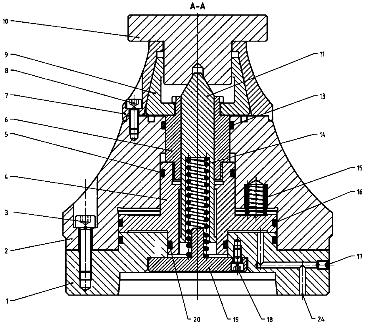 A gear grinding jig for high-precision quick-change shafts