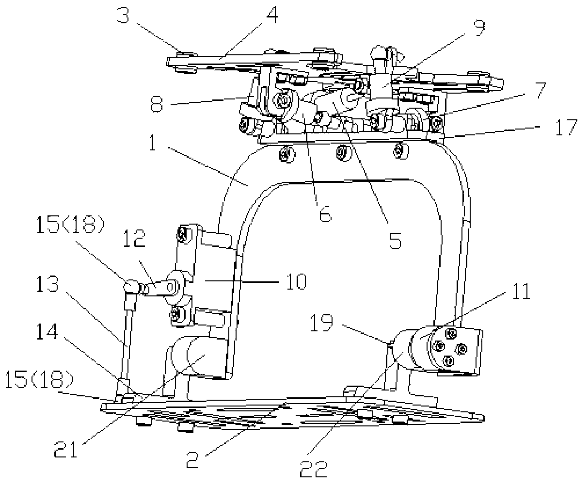 Omni-directional damping single-freedom-degree photoelectric reconnaissance platform device