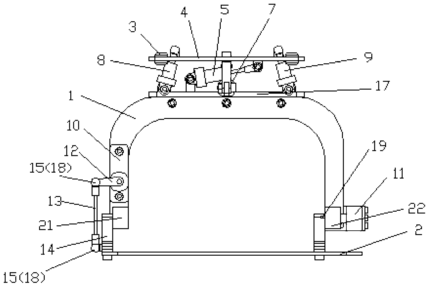 Omni-directional damping single-freedom-degree photoelectric reconnaissance platform device