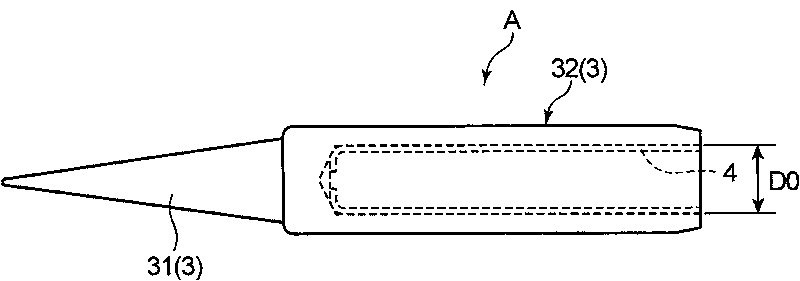 Heat heat transferring member for a solder handling device, an electric iron and electric solder removing tool