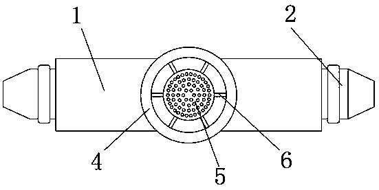 Purifying and filtering device used for humidifying airway of tracheotomy patient