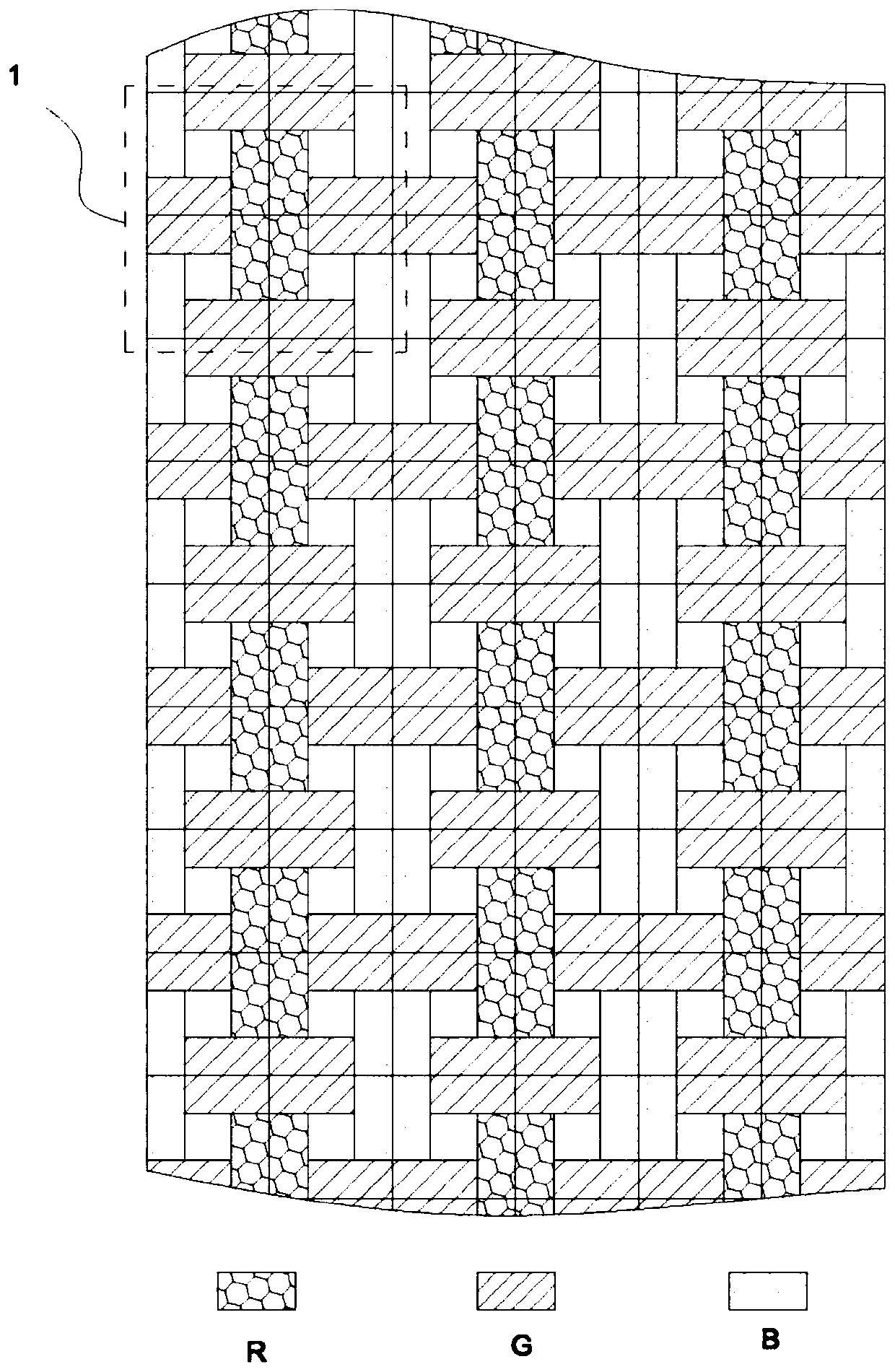 Pixel arrangement structure, display panel and display device