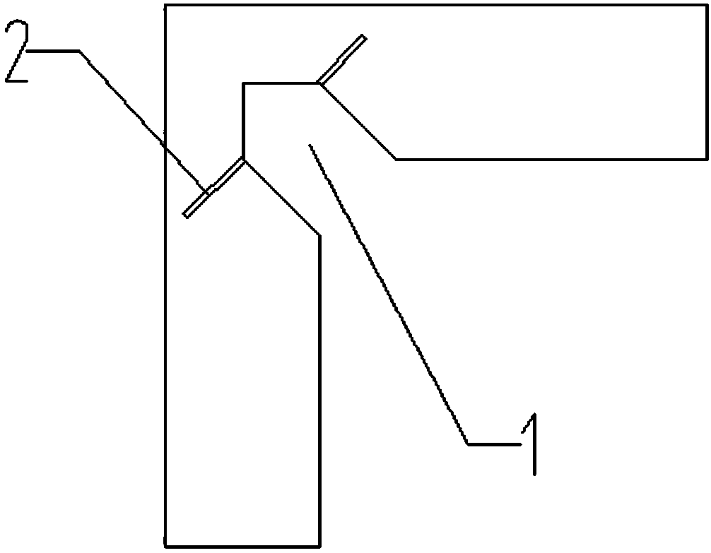 Wall corner crack repairing method