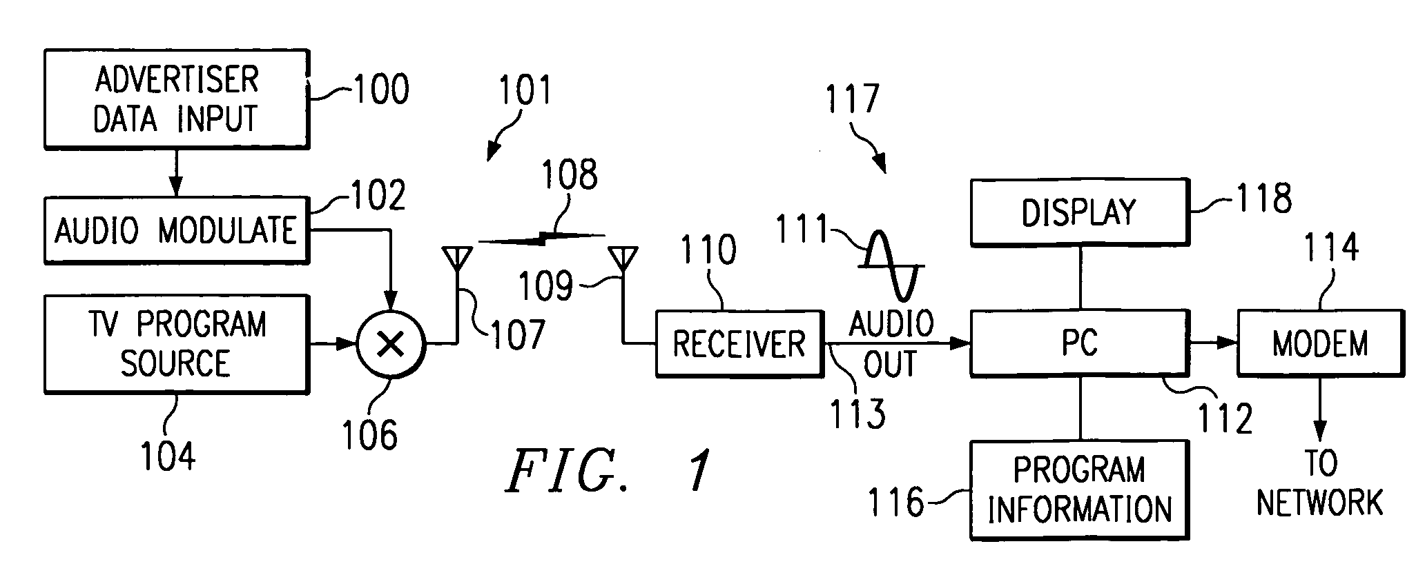 Software downloading using a television broadcast channel