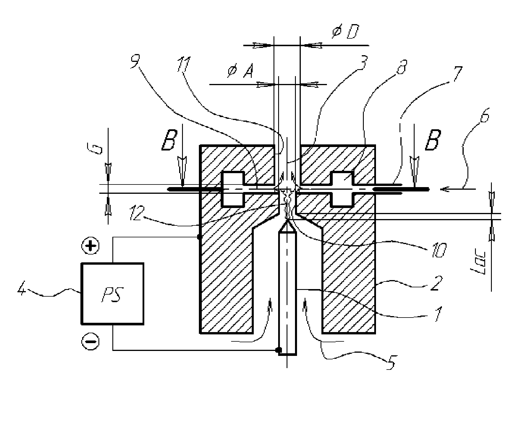 DC arc plasmatron and method of using the same